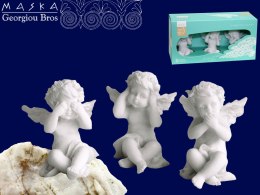 zestaw 3 aniołków alabaster grecki