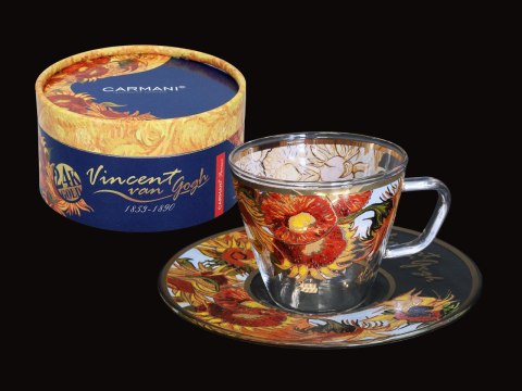 Filiżanka espresso, Van Gogh, Słoneczniki