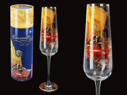 kieliszek do szampana V. van Gogh. taras kawiarni w nocy carmani