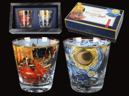 kpl. 2 szklanek do whisky V. van Gogh. gwiaździsta noc + taras kawiarni w nocy carmani