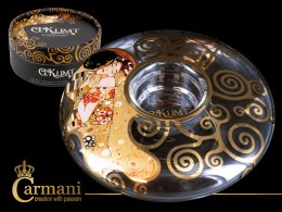 świecznik dysk duży  G. Klimt pocałunek carmani