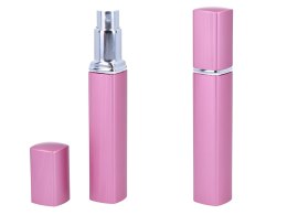 Atomizer pojemnik karbowany na perfumy/płyn antybakteryjny różowy