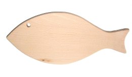 Deska drewniana do krojenia serwowania podawania ozdobna rybka 35 cm