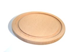 deska do krojenia drewniana okrągła 20 cm