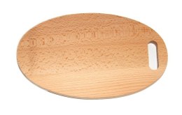 Deska do krojenia drewniana owalna 35 cm