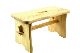ryczka drewniana naturalna taboret stołek