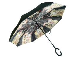 parasol odwrotnie otwierany - G. Klimt, pocałunek + adela (carmani)