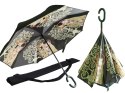 parasol odwrotnie otwierany G. Klimt pocałunek + drzewo carmani