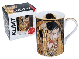 Kubek classic new G.Klimt Pocałunek (tło czarne, carmani)
