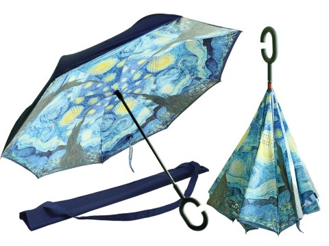 parasol odwrotnie otwierany - V. van Gogh. gwiaździsta noc (carmani)