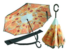 parasol odwrotnie otwierany - V. van Gogh, słoneczniki (carmani)