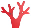 wieszak ścienny dekoracyjny do pokoju dziecięcego drzewko tytus - czerwony