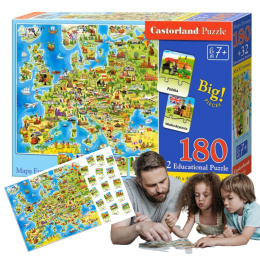 CASTORLAND Puzzle edukacyjne Mapa Europy
