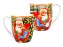 ZESTAW 2 kubki świąteczne Kochany Mikołaj komplet kubków na kawę 400ml