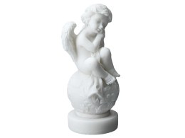 aniołek siedzący na kuli alabaster grecki