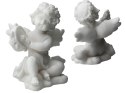 aniołek grający na tamburynie alabaster grecki