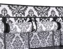 szafa tekstylna z 10 półkami mira maxi - czarno-biała
