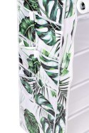 szafka tekstylna na buty monstera - biało-zielona