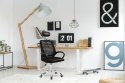 Fotel biurowy Krzesło do pracy obrotowe czarny