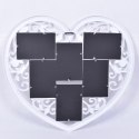 ramka na zdjęcia breva serce - 6 zdjęć - biała
