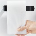Uchwyt na papier toaletowy ręczniki do kuchni łazienki loft czarny wieszak