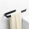 Uchwyt wieszak na ręczniki papier do kuchni łazienki czarny kiran 33,5 cm