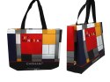 Torba torebka śniadaniowa mocny materiał stylowy wzór P. Mondrian CARMANI