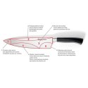 Profesjonalny nóż rzeźniczy do mięsa kuty ze stali Profi Line 250 mm