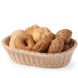 Koszyk do pieczywa na chleb bułki owalny
