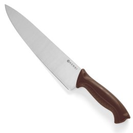 Nóż kucharski do wędlin gotowanych mięs HACCP 385mm brązowy