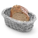 Koszyk na pieczywo chleb owalny szary 190x120x60