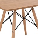 Stół stolik kwadratowy z drewnianymi nogami 60x60 cm