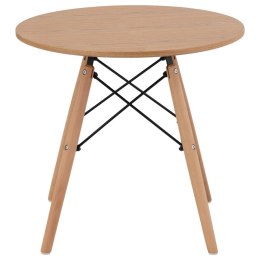 Stół stolik okrągły z drewnianymi nogami śr. 60cm