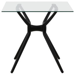 Stół stolik szklany kwadratowy do domu biura 80x80 cm