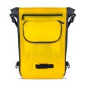 Wodoodporny plecak na bagażnik rowerowy torba rowerowa 2w1 23l żółty
