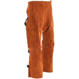 Spodnie spawalnicze ochronne skórzane rozmiar XL