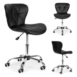 Krzesło do biura fotel biurowy obrotowy czarny
