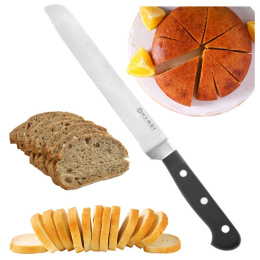 Profesjonalny nóż do chleba kuty ze stali Kitchen