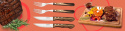 Zestaw sztućców 2x nóż widelec stołowy do steków