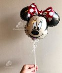 Balon Foliowy Myszka Minnie na patyk 30 cm