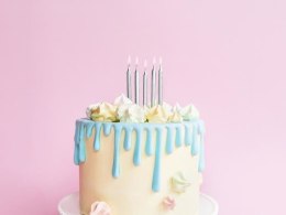 Zestaw 6szt. świeczki na tort urodzinowe gładkie srebrne na urodziny