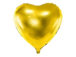 Balon foliowy Serce 45cm Złote ozdoba dekoracja urodziny ślub walentynki