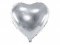 Balon foliowy Serce XXL 61cm srebrne
