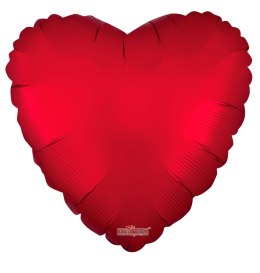 Balon Foliowy Serce Czerwony Mat 46 cm