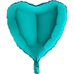 Balon Foliowy Serce Miętowe Tiffany 46 cm Grabo