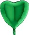 Balon Foliowy Zielone Serce 46 cm Grabo