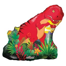 Balon Foliowy Czerwony Dinozaur 72cm