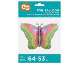 Balon foliowy Pastelowy Motyl 64x53 cm