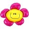 DUŻY Balon foliowy kwiatek dla dziecka dziewczynki na urodziny róż XXL 90cm