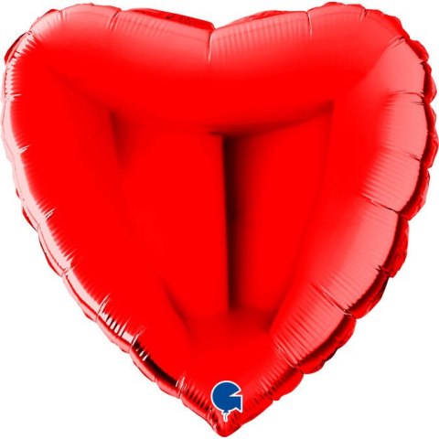 Balon Foliowy Czerwone Serce 56cm na powietrze hel ozdoba WALENTYNKI ślub